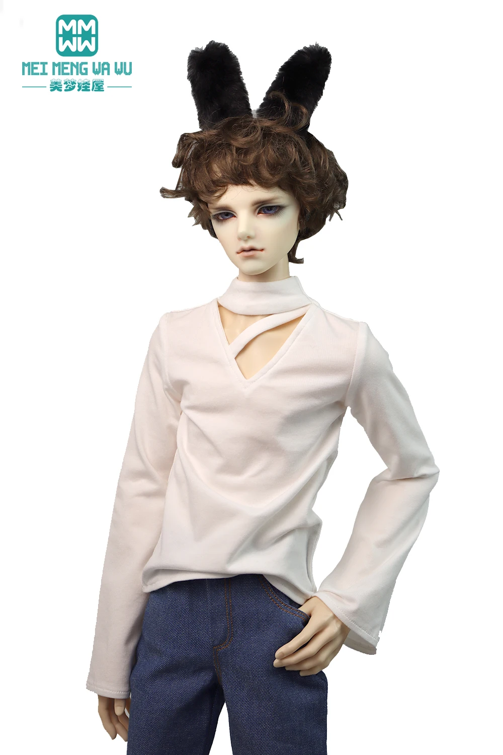 BJD doll clothes are suitable for 65-72cm DK SD17, POPO68 BJD Uncle fashion T-shirt, shorts, cropped pants