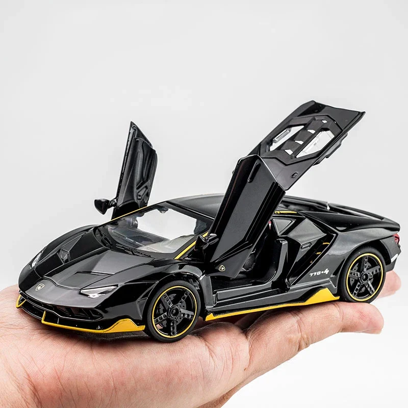 1:32 Lamborghini LP750 Toy Car Model Pull Back Vehicle Toy For Children Alloy Diecast Metal Model Sound Light Boy Kid Gifts