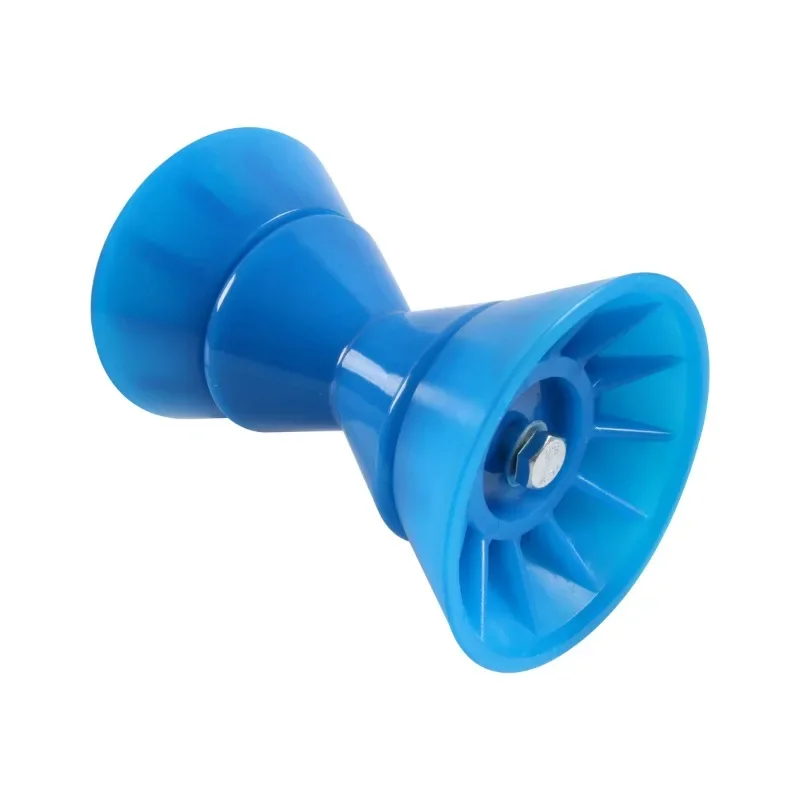 طقم أسطوانة علوية للمقطورة الزرقاء مقاس 4 بوصة، عجلة توجيه مقطورة قارب من مادة البولي يوريثين مع دعامة، لنظام الأسطوانة بطابقين لمقطورة جت سكي #2