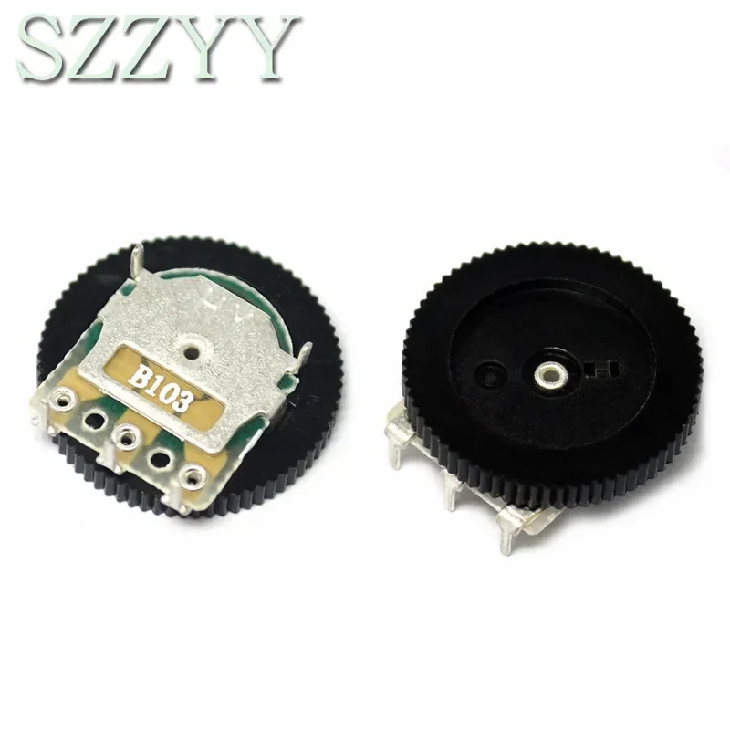10PCS B103 16x2mm 10K Ohm Double Dial Taper Volume Wheel Duplex Potentiometer Z07 Drop ship