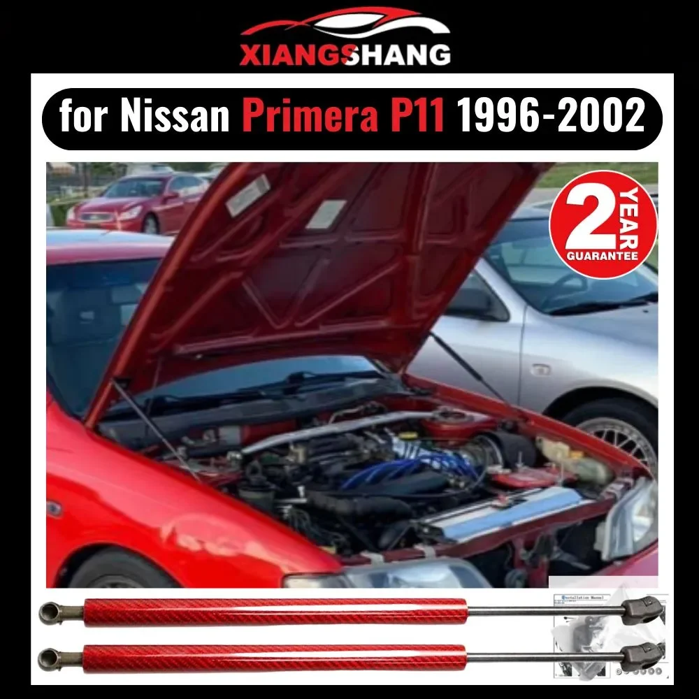 Hood Damper for Nissan Primera P11 1995-2002 Gas Strut Lift Support Front Bonnet Modify