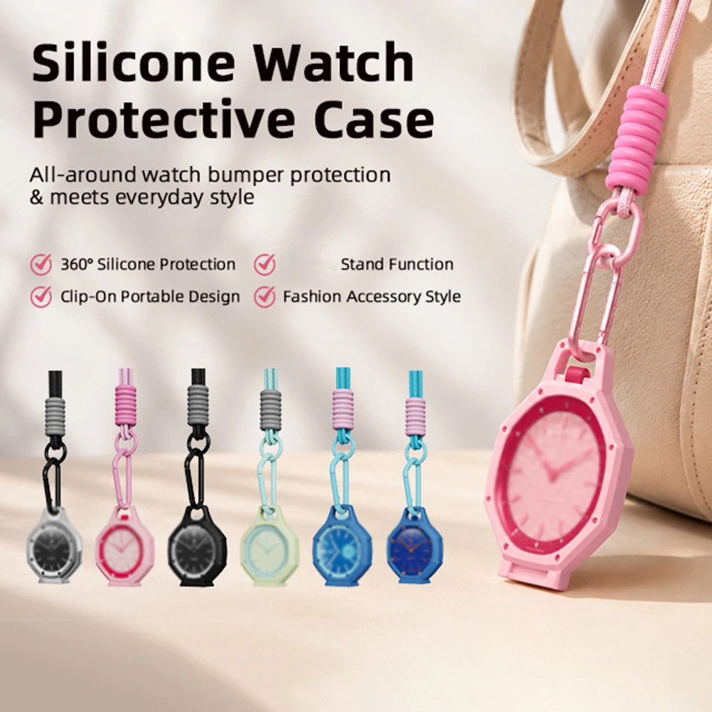 

Stylish Silicone Strap For Swatch For Royal In Various Colors Water-Resistant Lanyard Hanging Rope Watch Accessories