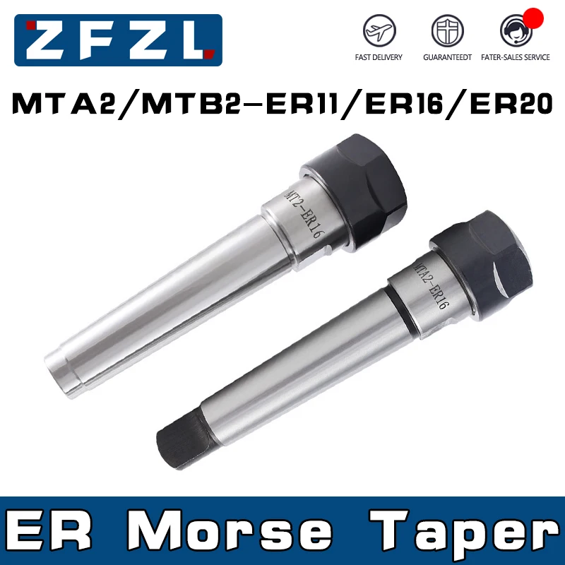 1PC MTA2 MTB2 ER11 ER16 ER20 Collet Chuck Tool Holder MT2 ER Morse Taper For CNC Milling Lathe Tools