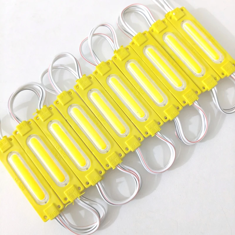 100pcs/Bag DC12V 2W IP68 6led Injection with Lens COB LED Module Waterproof LED Back Light Backlight for Sign Channel Letter