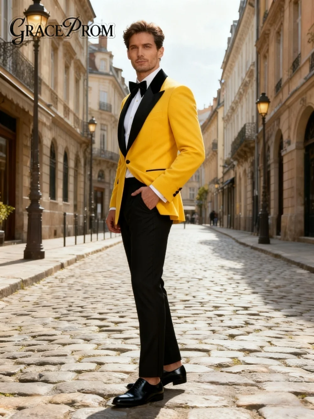 Elegant Notched Lapel Men's Suit Set For Wedding Timeless Velvet Business 2PCS Men's Suit Set Including Jacket Pants Customized