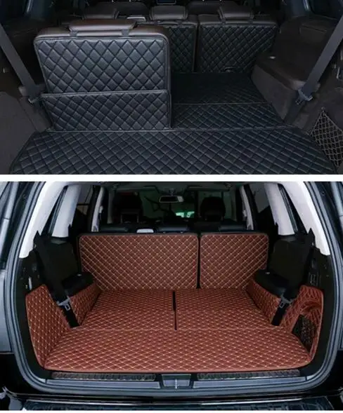 

Специальные коврики в багажник для Mercedes Benz GL 450 X166 2015-2013, 7-местный автомобиль, защитный коврик для багажника, покрытие для GL450 2014
