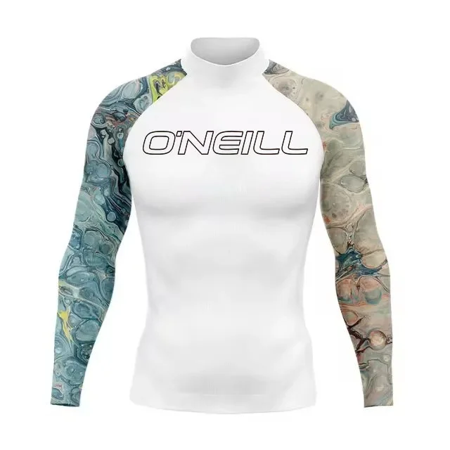 

Oneill Men's Long Sleeve Surf Shirt Rashguard UV Protection Beach Sunwear Swimwear UPF Gym Clothes Swimsuit Man