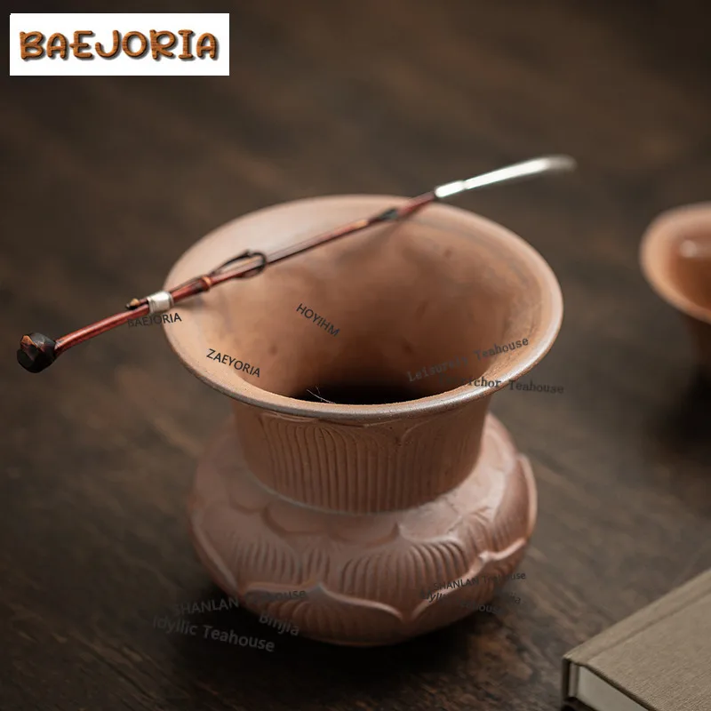 BAEJORIA Large Lotus Jianshui Japanese Tea Wash Bowl Writing-brush Washer Tea Residue Barrel Water Washing Slag Tank Chaxi Gifts