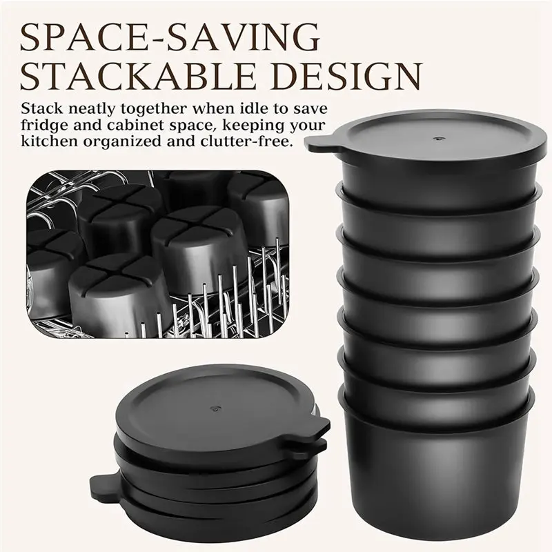 ABRU-For Shave Ice Frozen Dessert Attachments For Kitchenaid Ice Molds- Round Ice Puck Cups Accessories