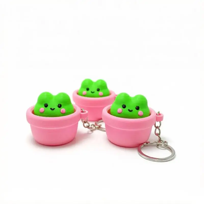 Finger-Button-Clicker Lustiger Keycap-Clicker Fidget-Schlüsselanhänger Weich Langsam Rückfedernd Antistress Druckentlastung Lustige Cartoon-Tiere – Detail 9
