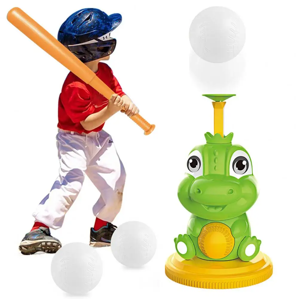 Regulowana automatyczna maszyna do rzucania baseballu zestawy zabawek dla dzieci zabawki na zewnątrz prezent dzieci piłka baseballowa zabawki gry dla 3 + lat