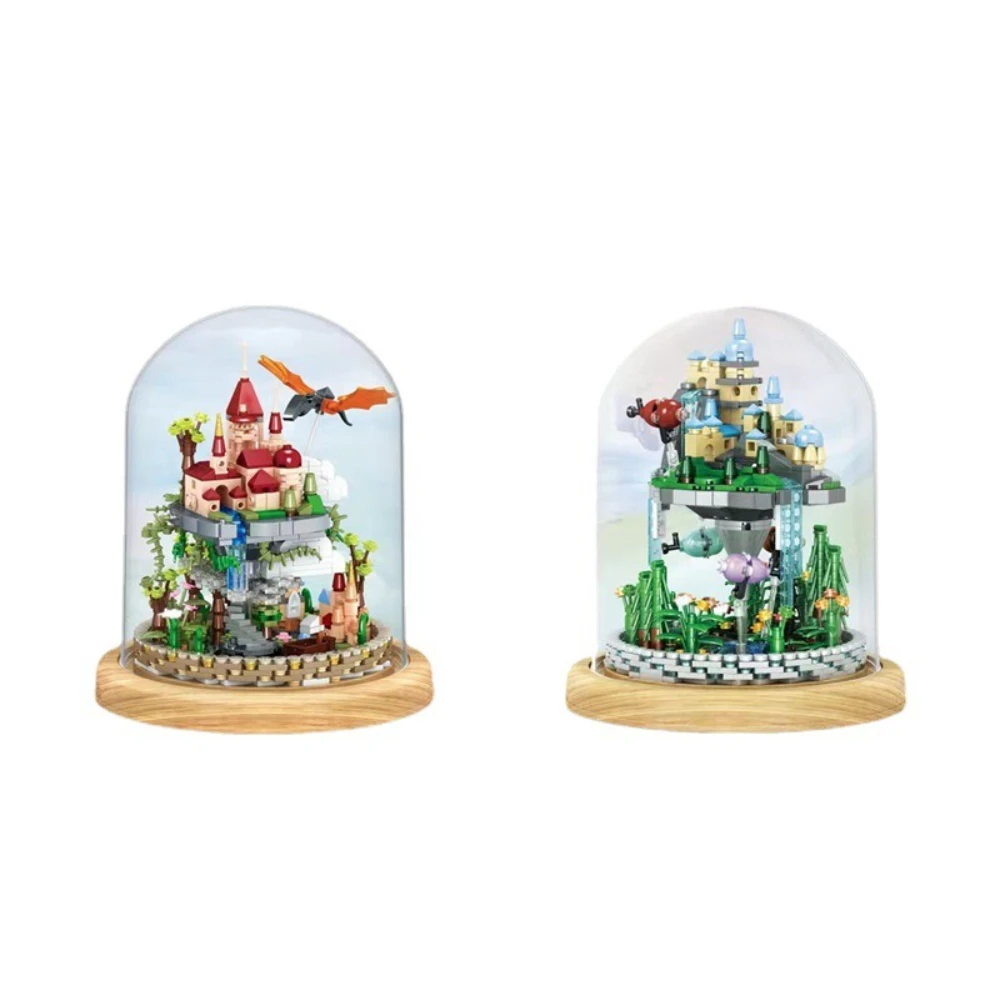 MOC Drifting Cloud Castle Drijvend Kasteel Bouwstenen Set Dream Sky Palace House DIY Speelgoed Voor Kinderen Verjaardag Vakantie Geschenken
