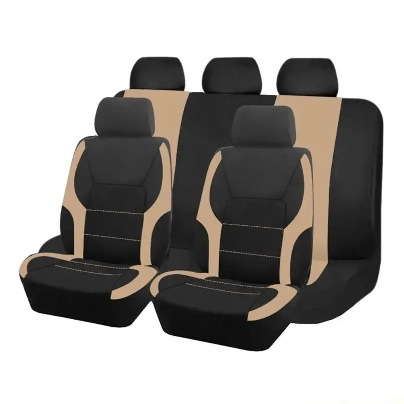 J0MA Complete Deer Antler Car Covers Strong Polyester Fabric Set Case Set Weather for Sedans & SUVs