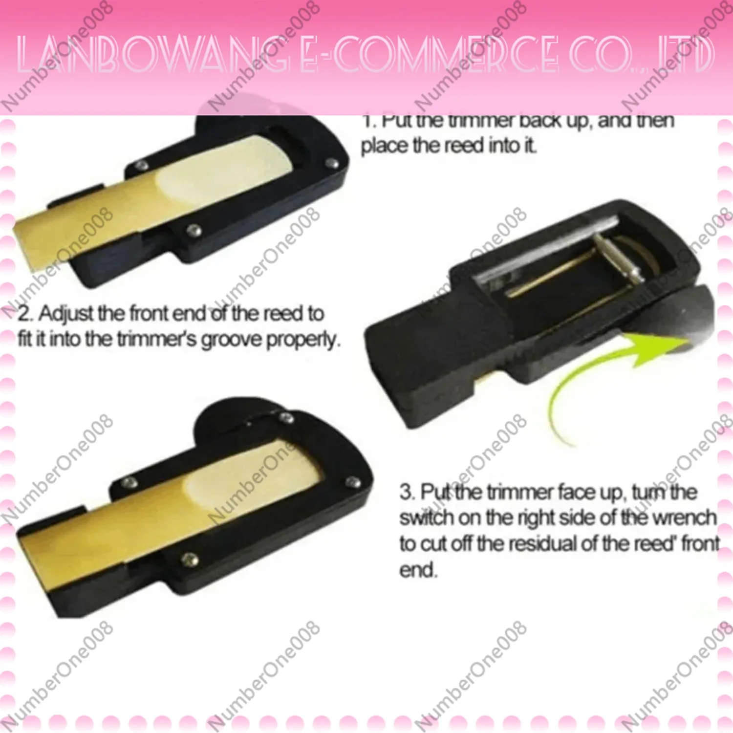 Reed Trimmer for Alto Tenor Saxophone Clarinet, Musical Instrument Reed Cutter Resurfacer Tool for Repair Maintenance