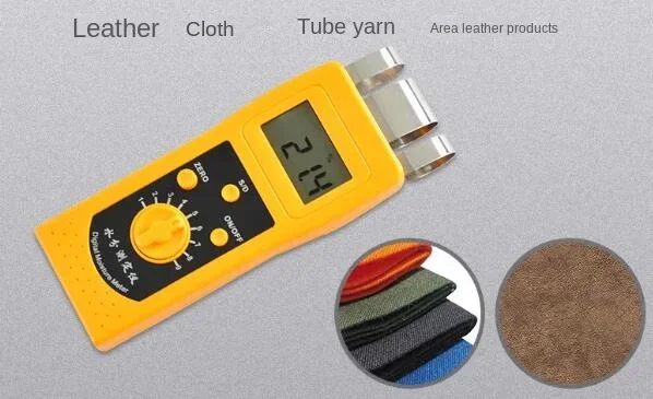 Pantalla digital LED de herramientas de medición del contenido de humedad del medidor de humedad textil de cuero de tela