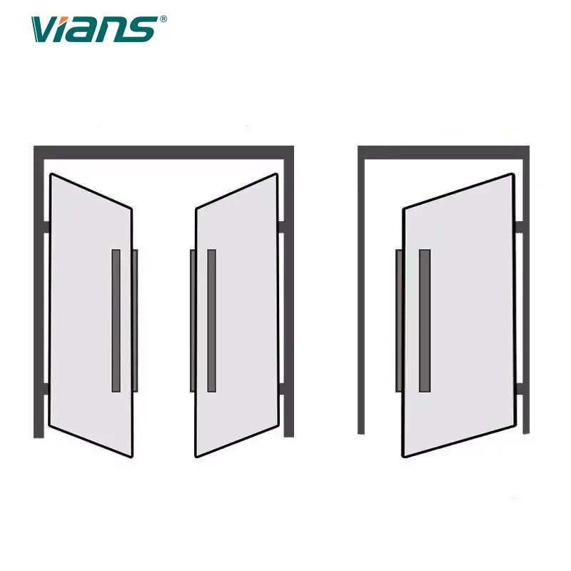 VIANS APP 80CM باب مزدوج قفل كهربائي ذكي بطاقة بصمة الإصبع الرقمية قفل الباب بكلمة مرور مقبض طويل نظام الوصول إلى الفندق #4