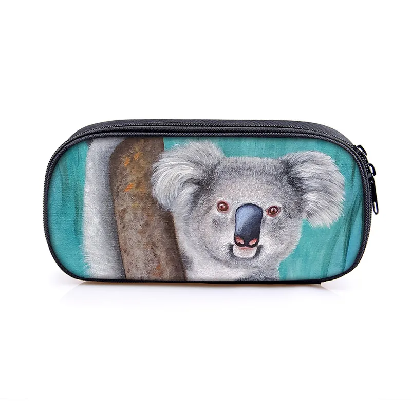 Cute Cartoon Koala Pattern Cosmetic Case Teenager Girl Makeup Bags Women Pencil Box School Supplies For Teenagers Gift