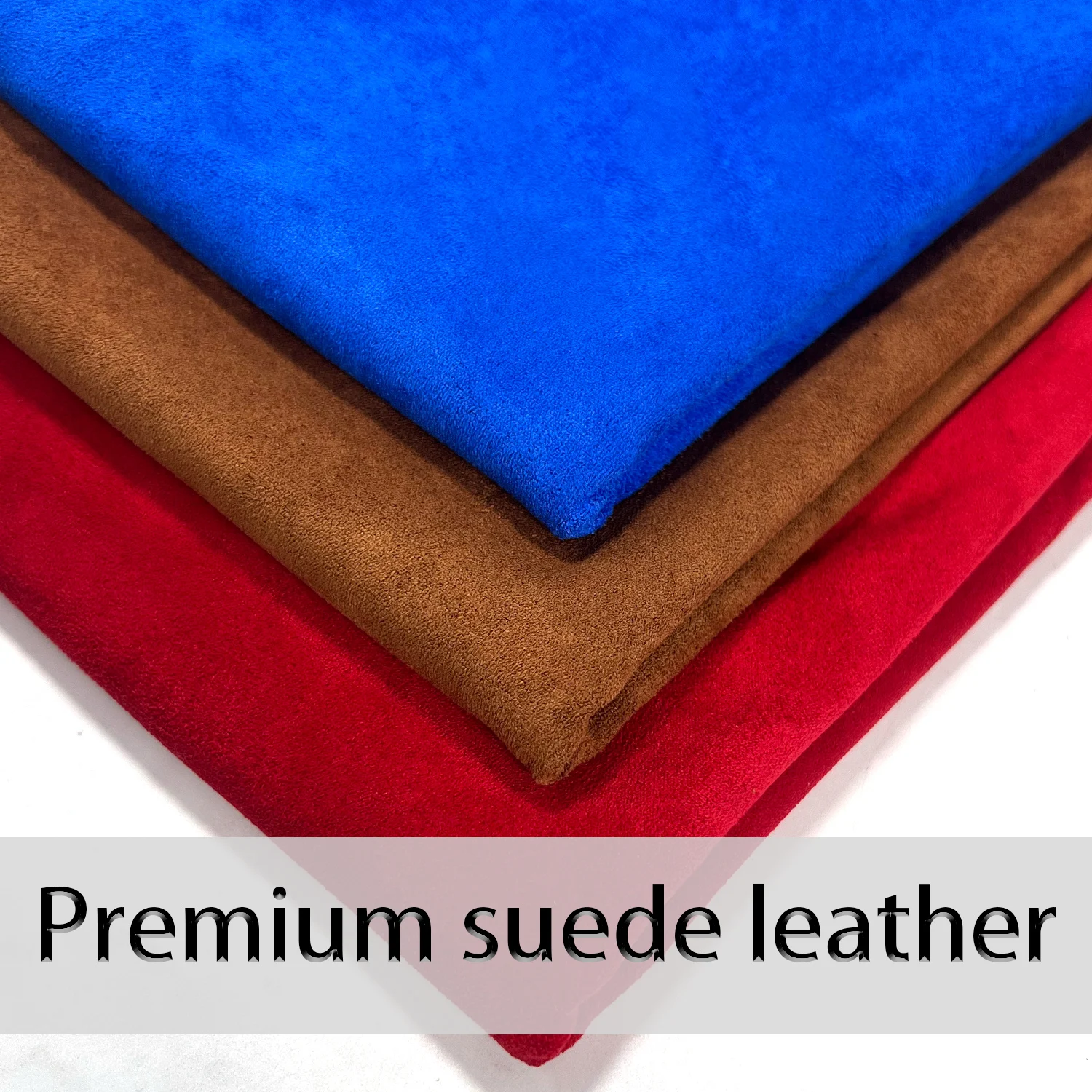 

50x145cm Soft Stretchable Suede Leather Fabric Synthetic Suede Fabric Pieces for Handicrafts Sofa Cushion Gift Box Car Interior