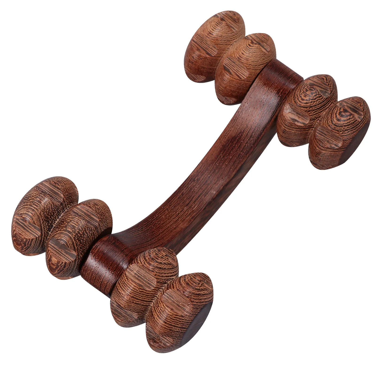 

Wooden Hand Held Massager Full Body Muscle Roller Manual Back Tool Wood Non Slip Handle For Arms Legs Neck Pain Relief