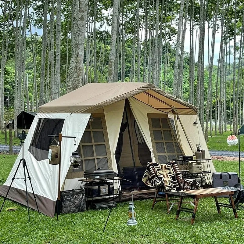 Cabin T/C Roof Tent Camping Tent Double-Sheet Tent