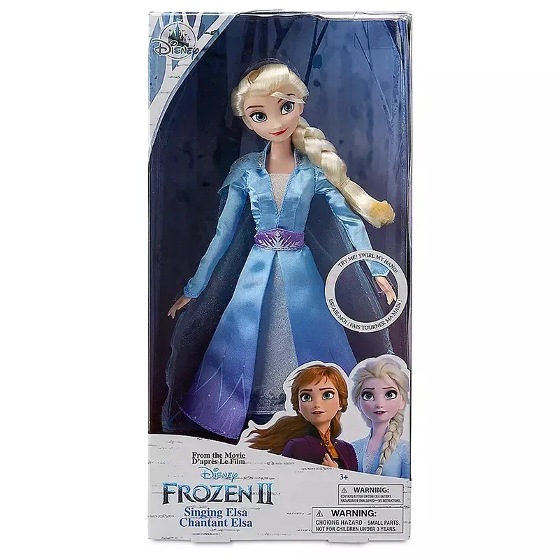 New Disney Frozen 2 Elsa Anna Figure Princess Doll Toys Snow Queen Children Toys Elsa Singing Soundmaking Doll Christmas Gift