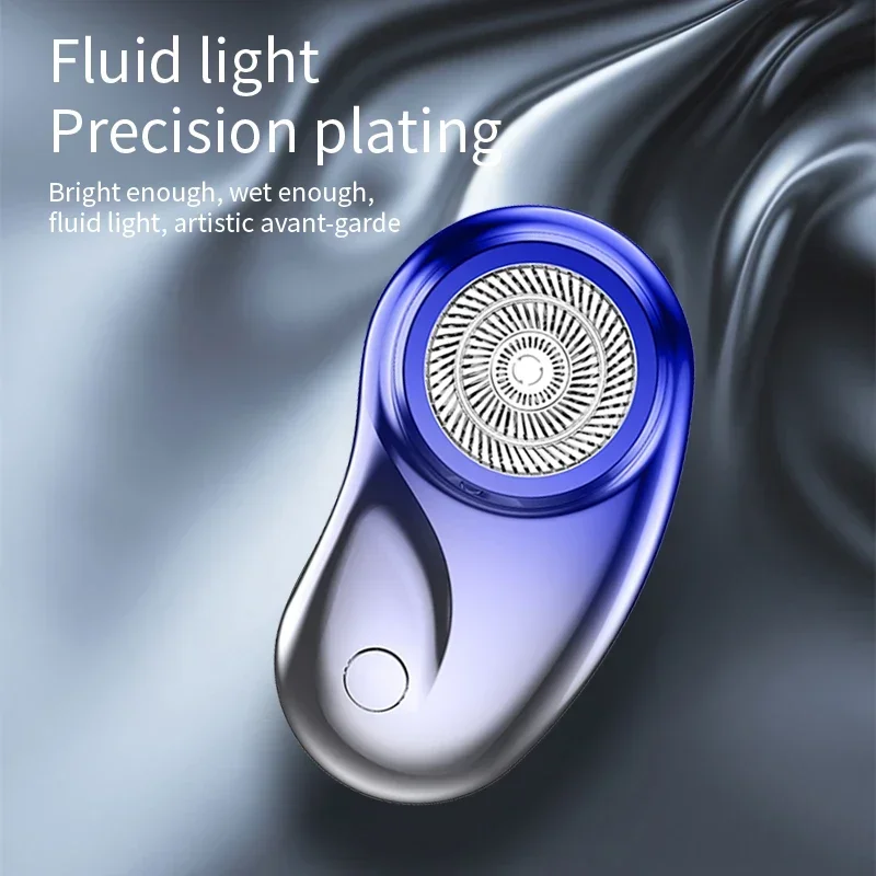 Mini Afeitadora eléctrica portátil para hombre, afeitadora inalámbrica con pantalla Digital de potencia, resistente al agua, afeitadora de barba para cara y cuerpo