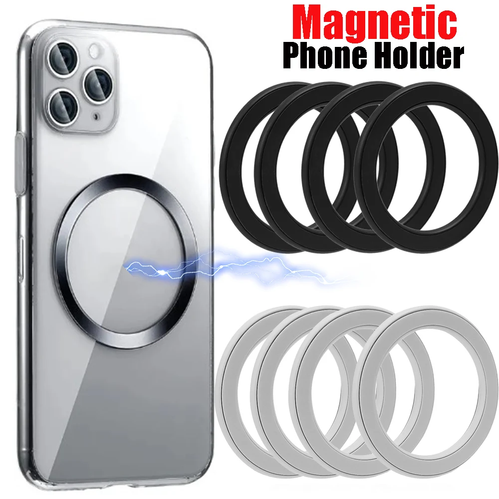 

Magsafe Wall Mounted Magnetic Phone Holders Strong Metal Magnetic Ring Holders Mobile Phone Lazy Frame Home Car Organizer Hooks