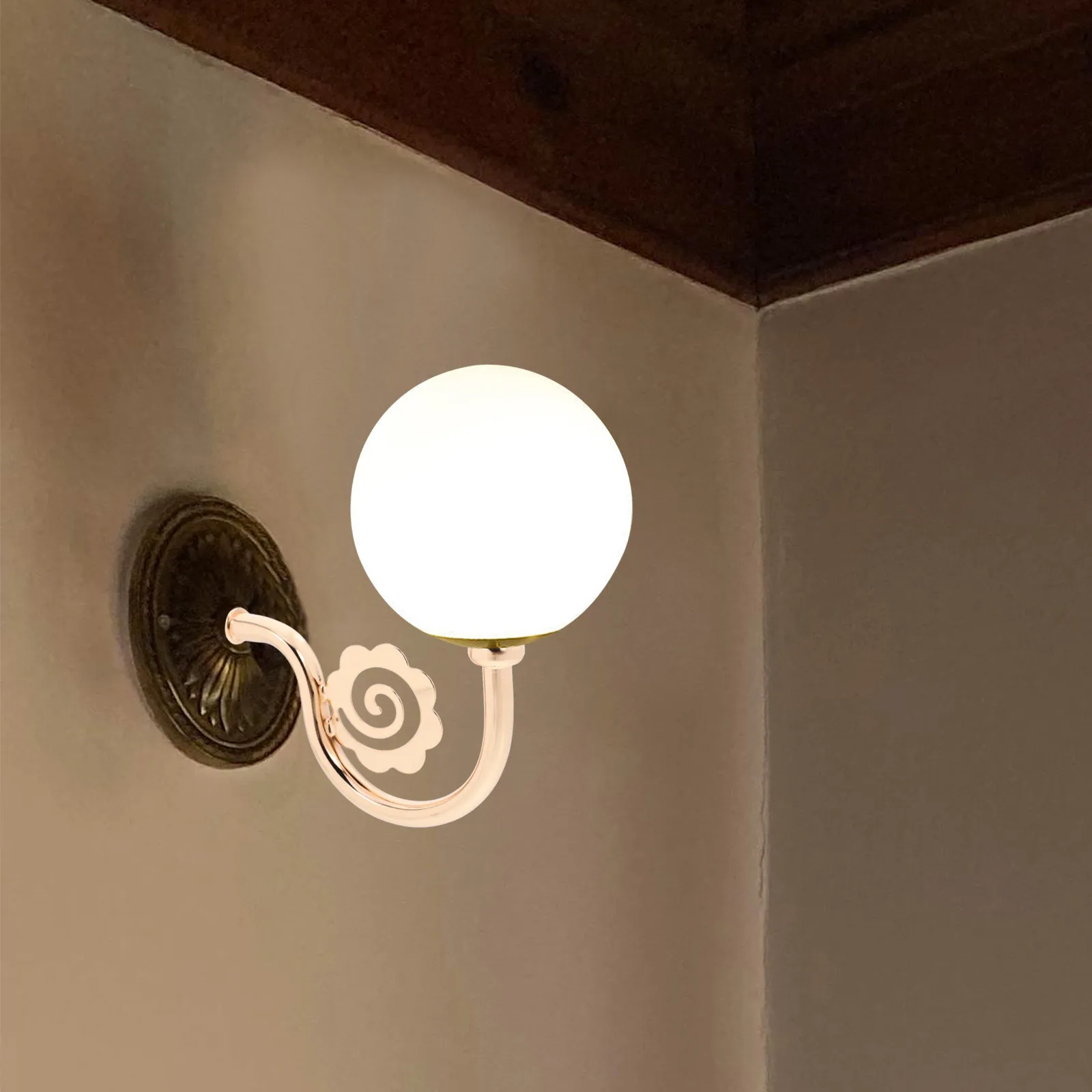 

Изогнутый металлический кронштейн для настенного светильника, компактная гибкая трубка для замены светильников, DIY настенные светильники, улучшенное освещение