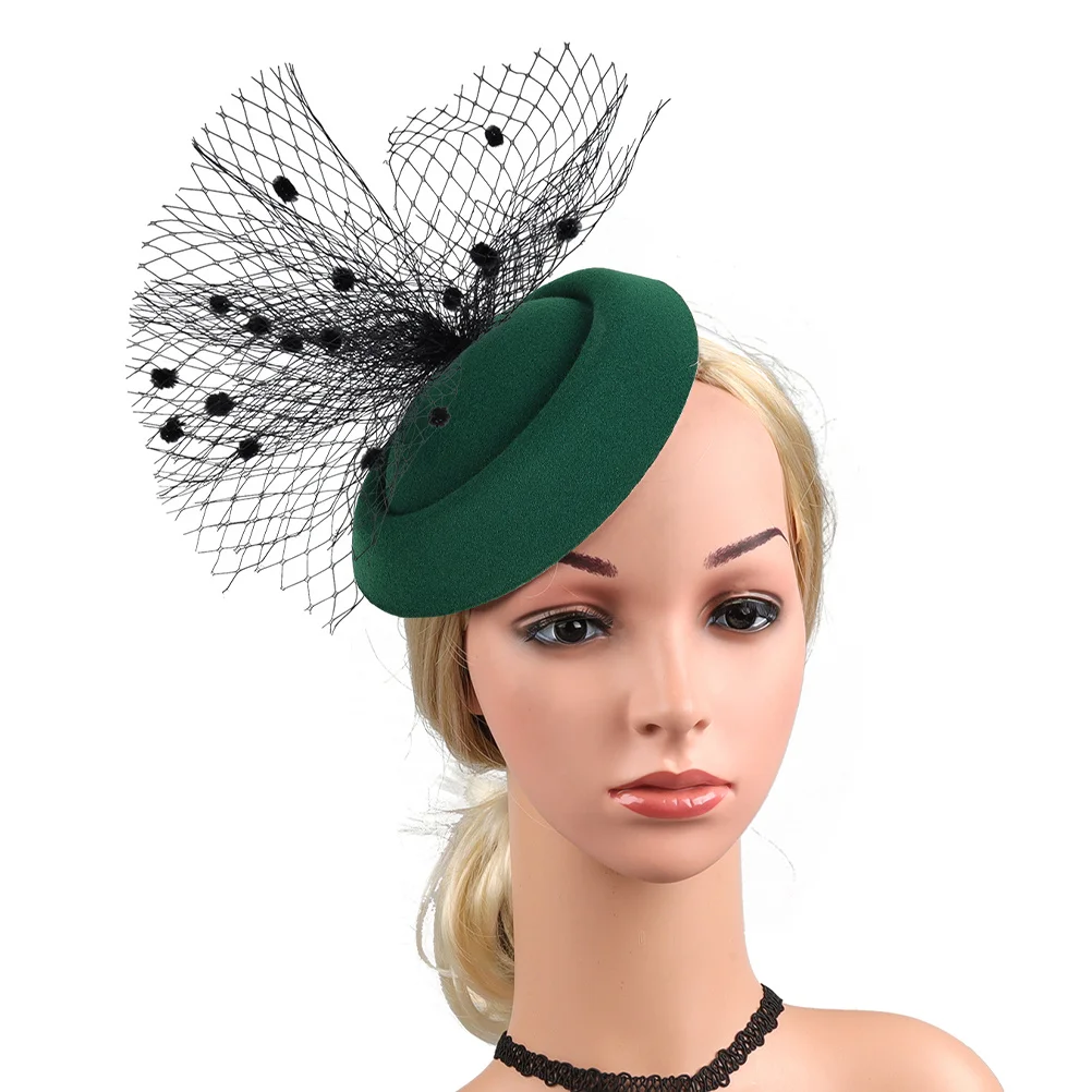 

Women Fascinator Hats Hair Clip Headband Mesh Net Vintage Style Tea Party Hat Elegant Dress Hats Tea Party Hat, Hat