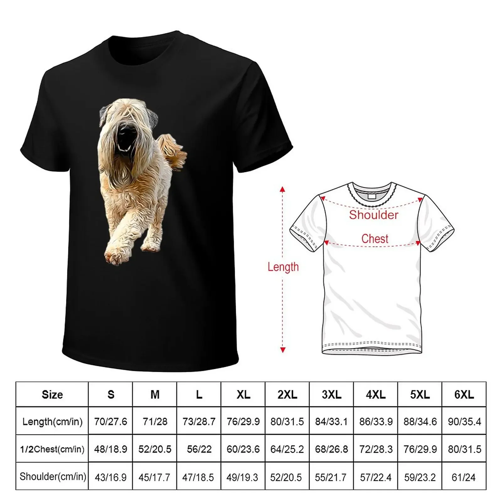 T-Shirt Wheaten Terrier, Cão com revestimento macio, Roupas fofas, Roupas masculinas, Verão