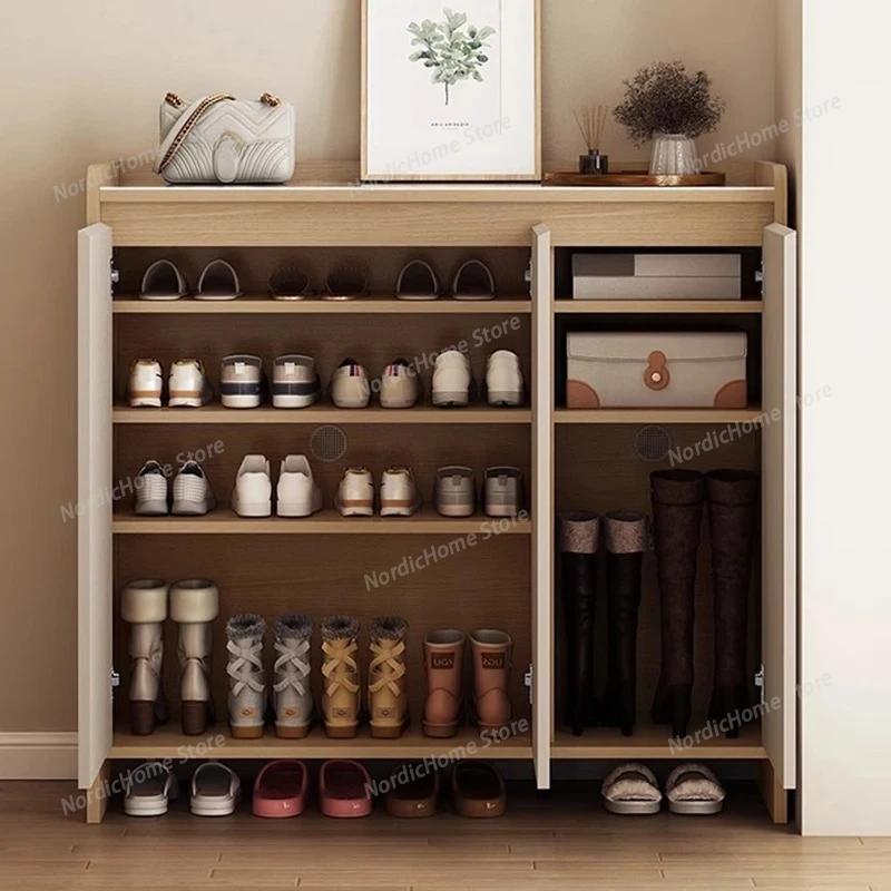 

Organizer Display Shoe Cabinet Living Room Entrance Hall Mobile Slippers Vertical Shoe Shelf Modern Archivadores Home Furniture
