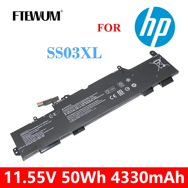 

11.55V 4330mAh 50Wh SS03XL Laptop Battery For HP EliteBook 730 735 740 745 755 830 840 846 G5 ZBook 14u G5 HSN-I12C HSN-I13C-4