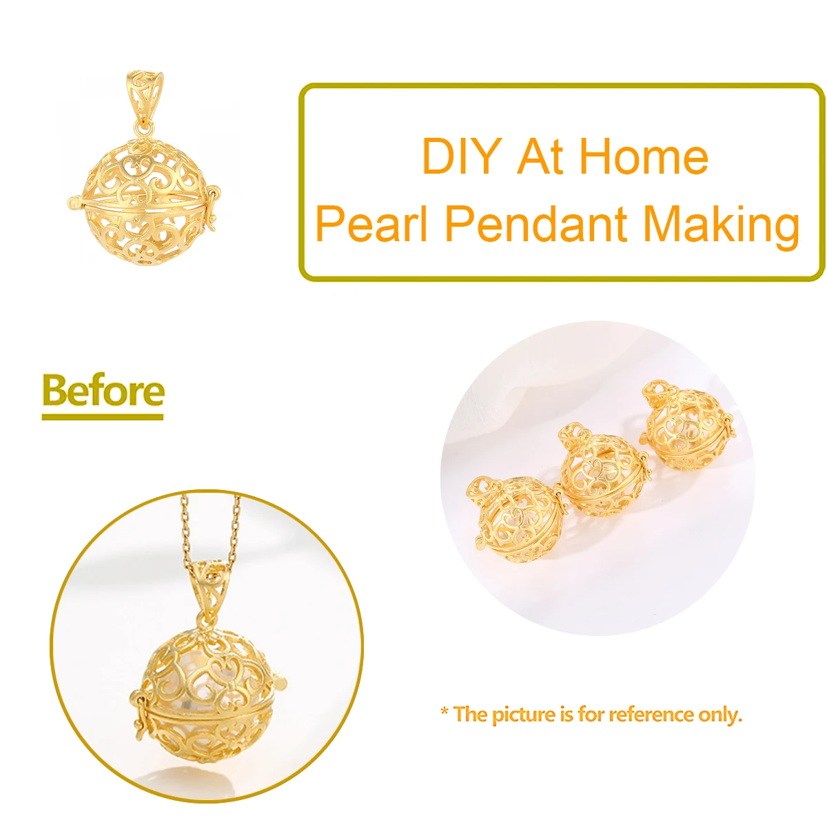 925 Sterling Silver Ball Pendants Cage Handmade Cage Pendant Finding hold 5mm-15mm ball or Pearl for DIY Jewelry Making Craft