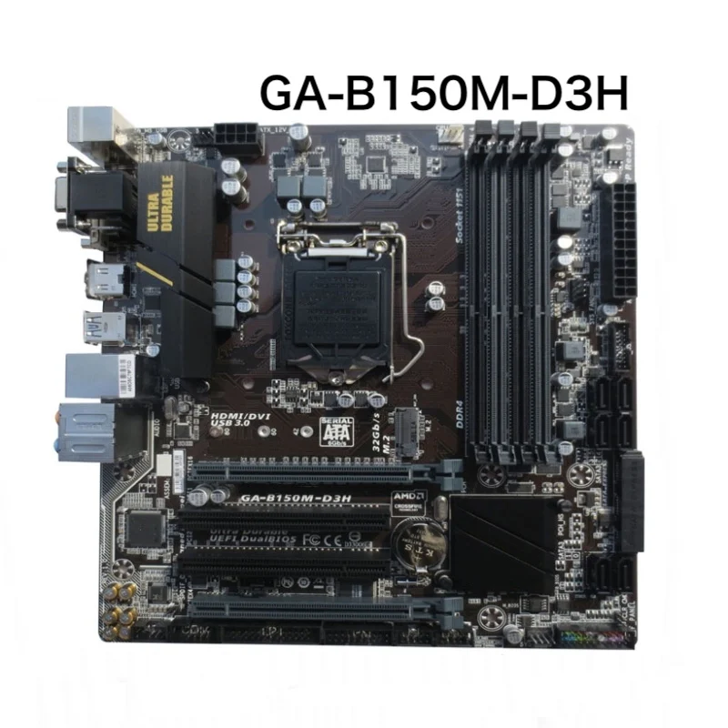 

For Gigabyte GA-B150M-D3H Desktop Motherboard LGA 1151 DDR4 Micro ATX Mainboard 100% Tested OK Fully Work Free Shipping