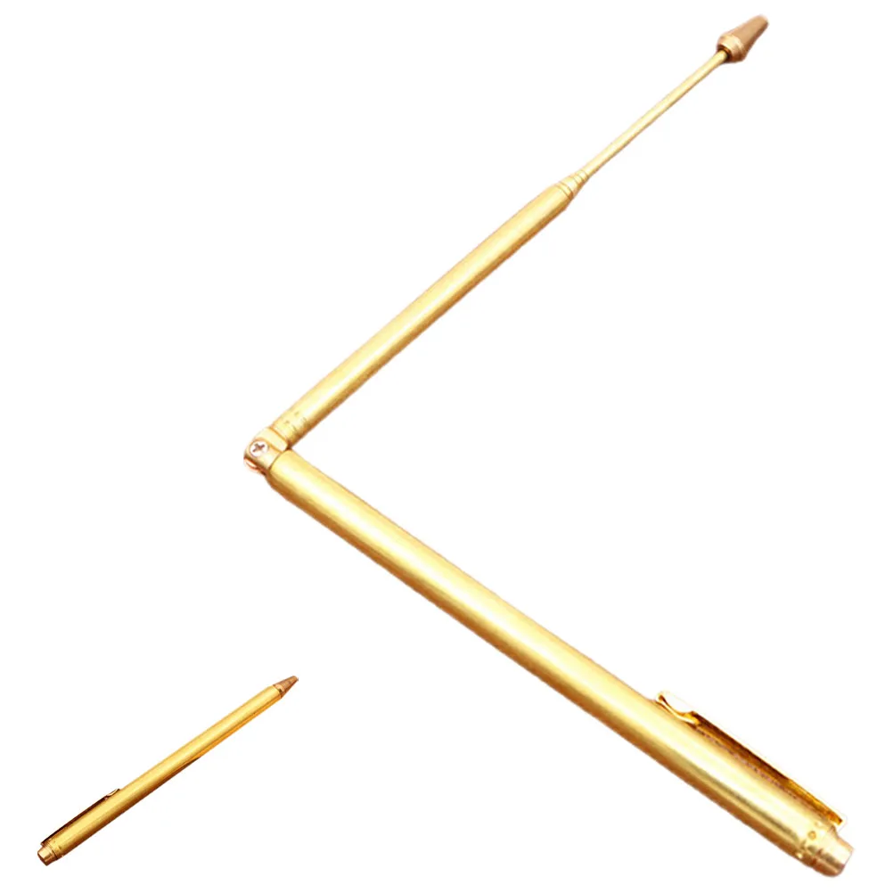 

1PC Copper Antenna Dragon Ruler Retractable Dowsing Rods for Water Metal Detection Divination Tools Exploration