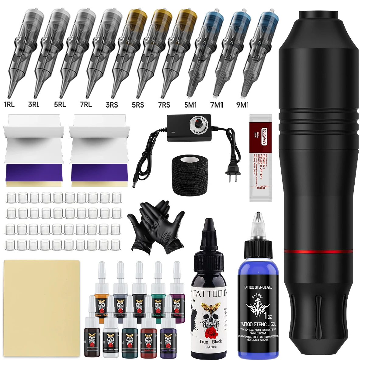 

Diamond Pen Minimalist Tattoo Set Speed Controller Full Set Cutting Line Fogging Machine Tattoo Tool Training