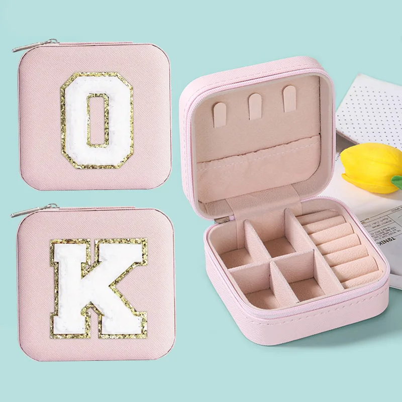 

New creative letter jewelry box portable travel ring necklace earrings stud earrings earrings earrings earrings storage box
