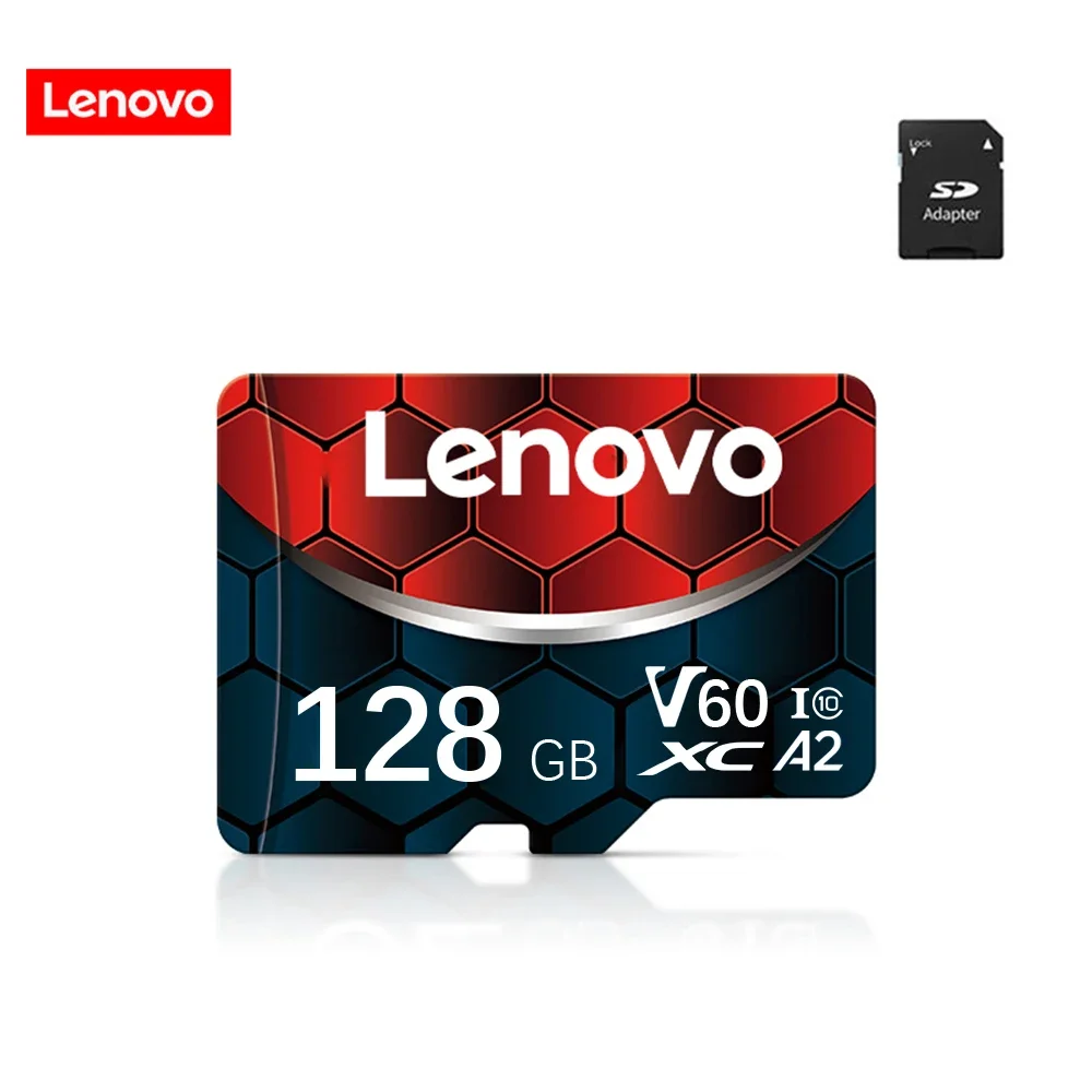 Lenovo 2TB Cartão de Memória 128GB Classe 10 V60 Cartão TF 1TB Mini Cartão SD 512GB 256GB A2 U3 Micro SD 128GB TF de Alta Velocidade