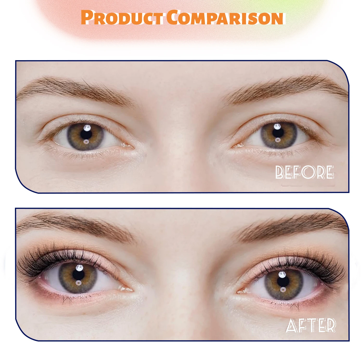 Half False Eyelashes with Transparent Band Wispy Cat-Eye Look Natural Short Eyelashes Faux Mink False Eyelashes 5 Pairs Pack