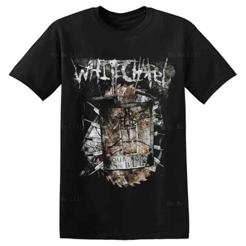 Chemise White Chapel Agony Is Bliss, vêtements pour hommes, graphiques personnalisés, 100% coton