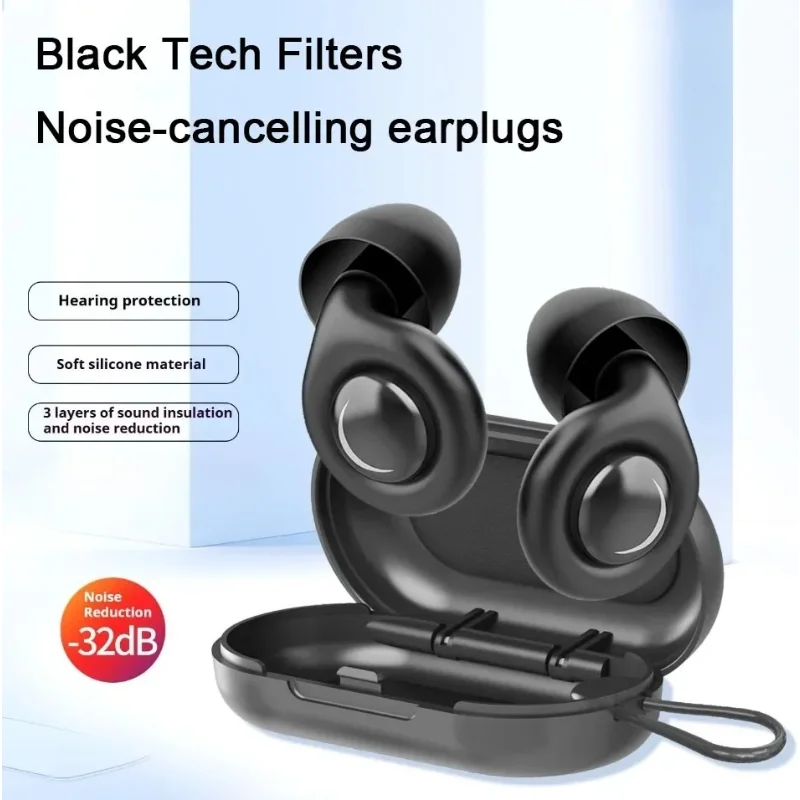 Silicone Ear Plugs Sleep Noise Cancelling Reusable Hearing Protection Anti Noise Earplugs for Concerts Travel Sleeping Ear Plug