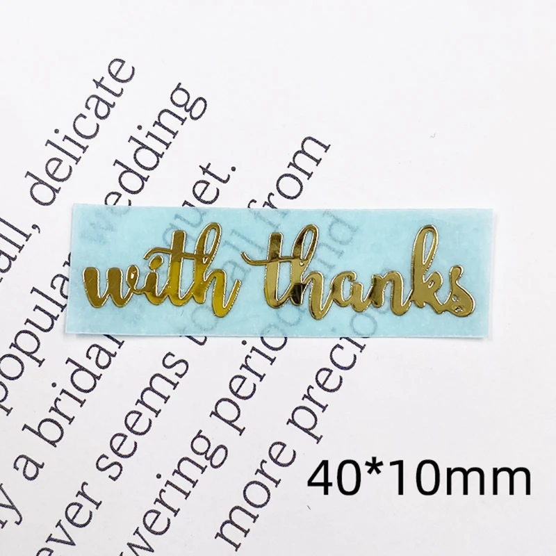 652F Jewelry Making Material DIY Resin Crafts Project Scrapbook Filling Letter Blessing Word Metal Sticker Charms Decorations