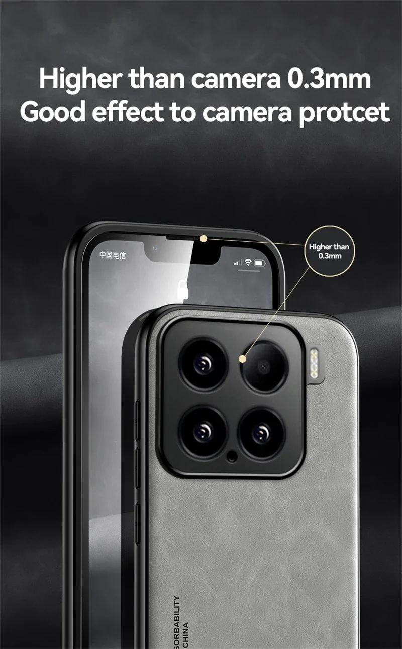 Custodia in pelle magnetica per auto leggera per Xiaomi 15 Pro Custodia antiurto in silicone morbido per Xiaomi Mi15 Mi 15 Xiaomi15 Pro 5G