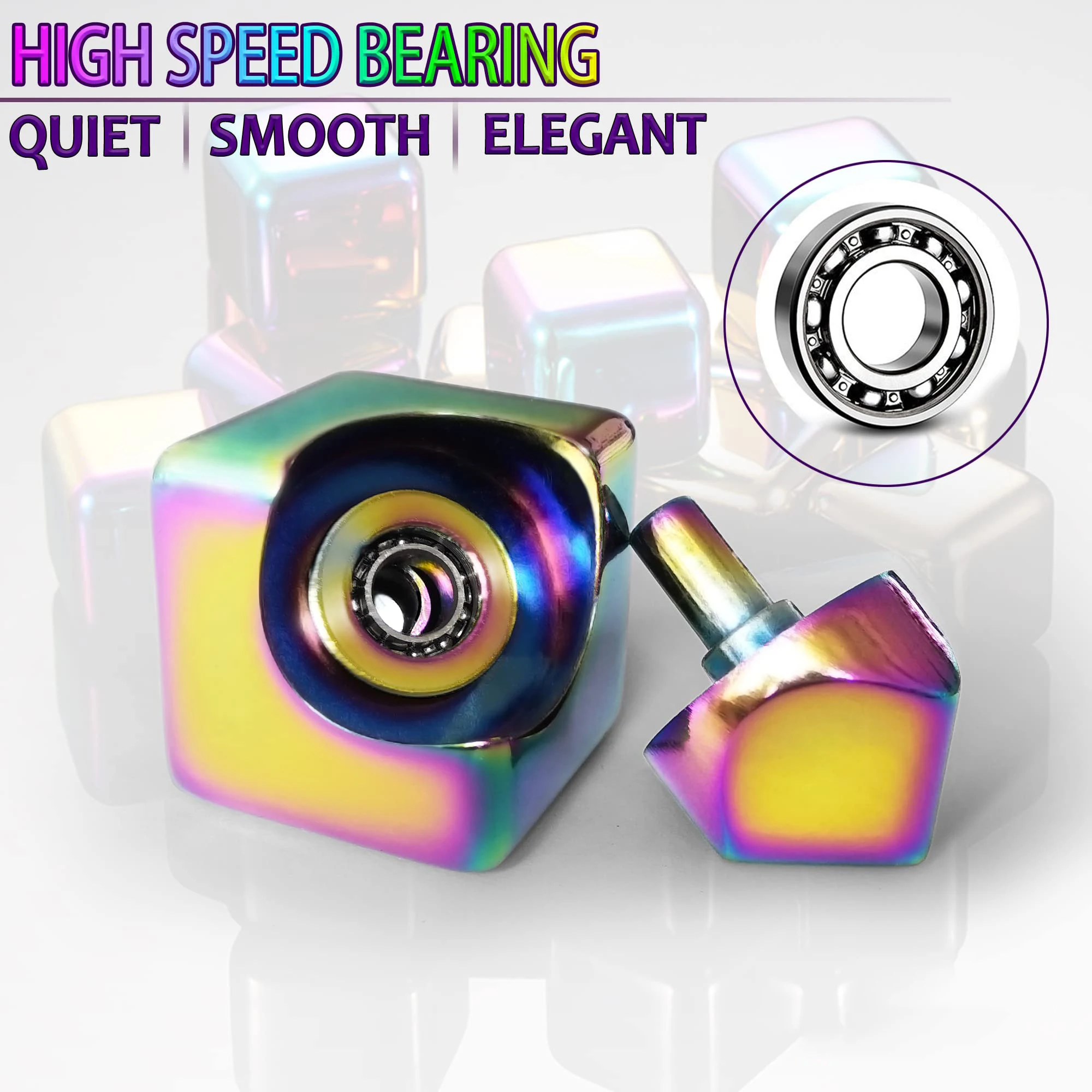 Colorato magnetico Fidget Spinner giocattoli Antistress per bambini Antistress mano metallo Spinner scrivania giroscopio adulto giocattoli regali