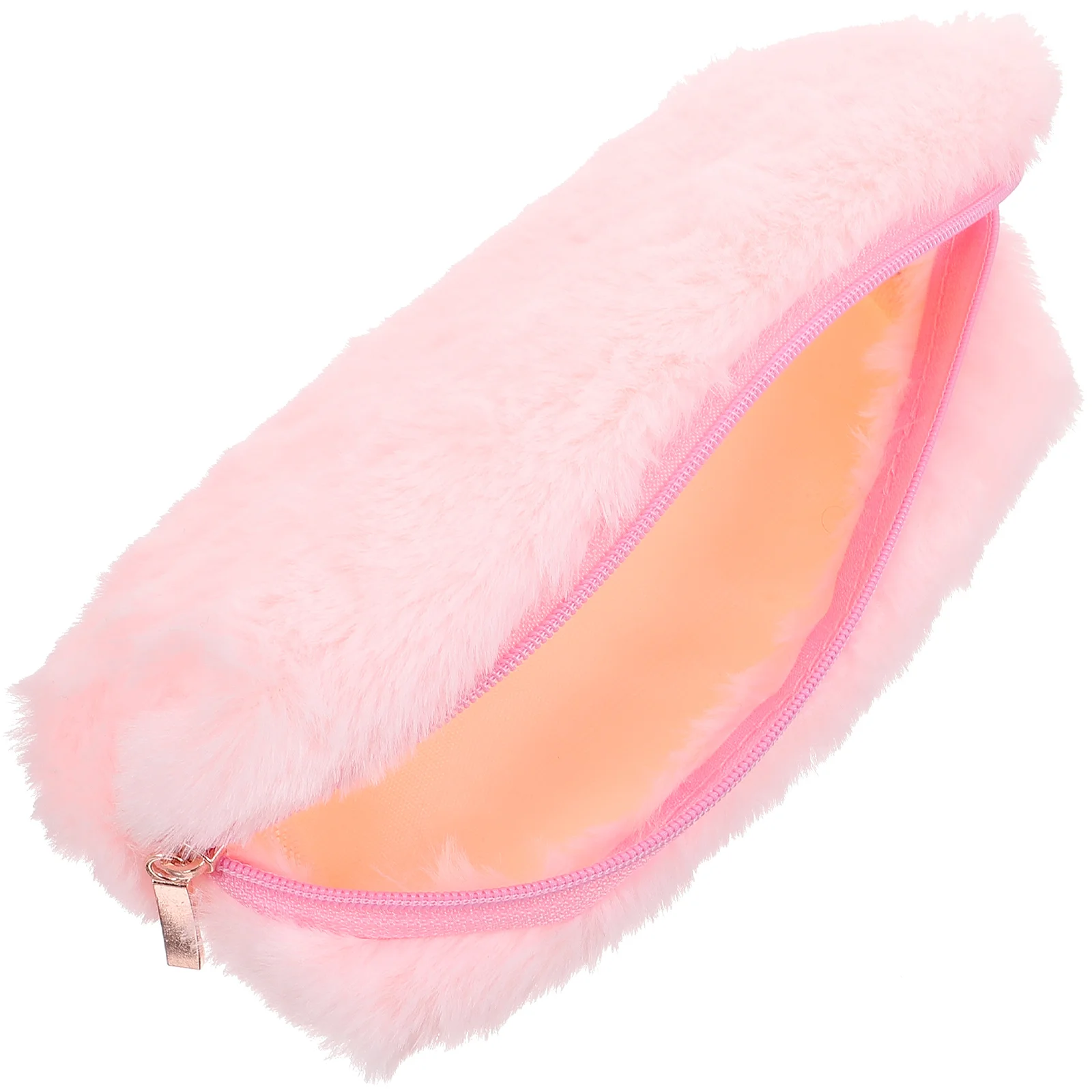 Plush Pencil Case Bulk Portable for Kids Fluffy Bag Flannel Cute Stationery Supplies Travel Small Bags