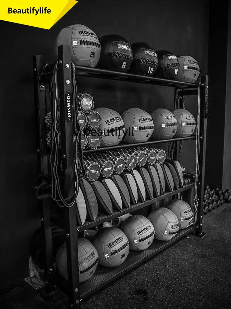 A49 Gym storage rack Fitness equipment rack Yoga studio Sports four-layer storage