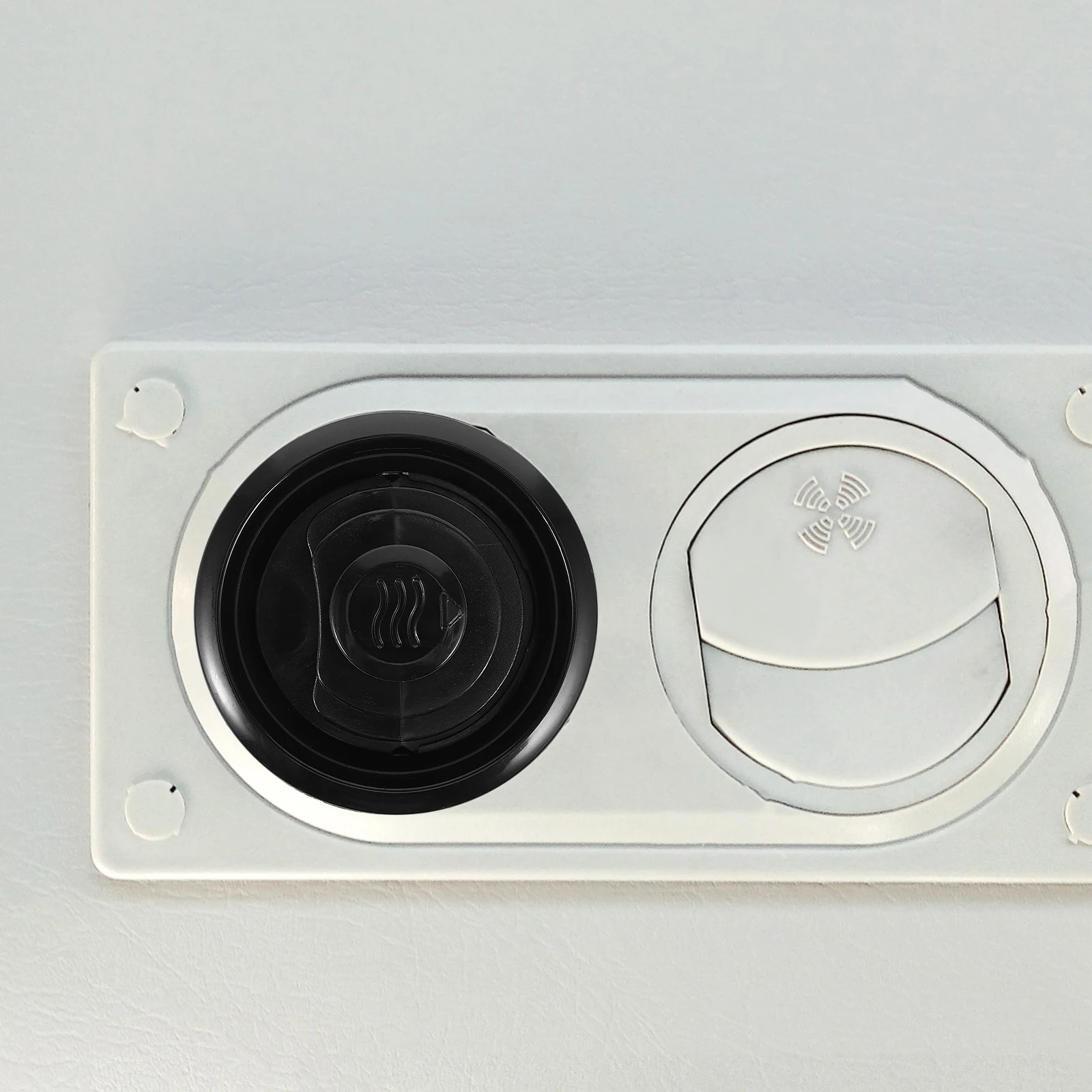 

Black Round RV Air Conditioning Outlet Accessories 360 Degree Vent Car Yacht Vents Stylish Decorations Interior