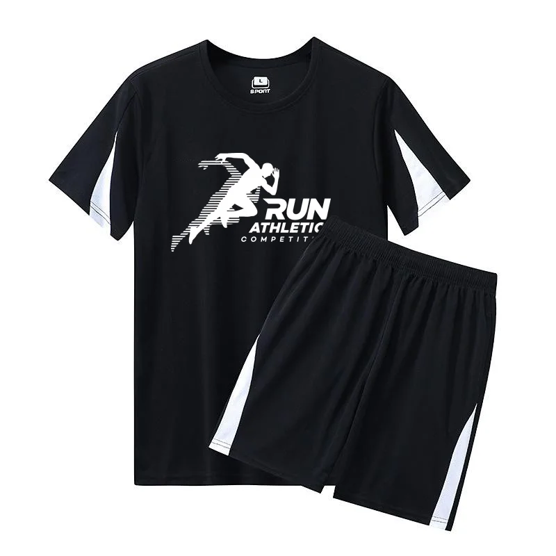 

Men's Running Sets Summer Sportswear Breathable Gym Fitness Suits Quick Dry T-Shirts Man sets Sports Workout Training Tracksuit