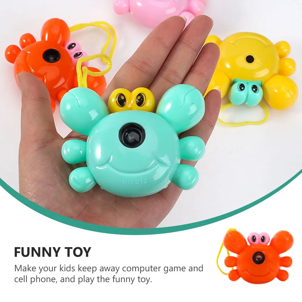 

6Pcs Child Projection Camera Crab Shaped Plaything Durable Lightweight Gift for Kids Smooth Surface Interesting Childhood