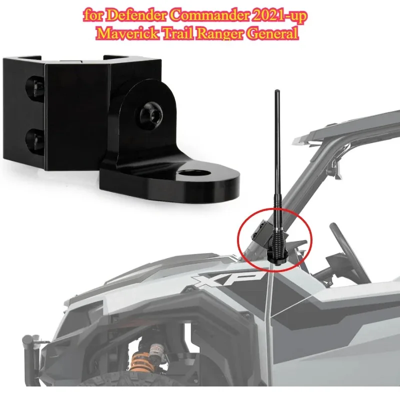 UTV off-road vehicle Mount Adjustable Heavy-Duty Flag Clamp Bracket for Defender Commander 2021-up Maverick Trail Ranger General